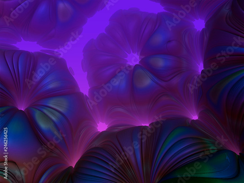 Abstract background of chaotic form  box  and multicolored futurestic construction 