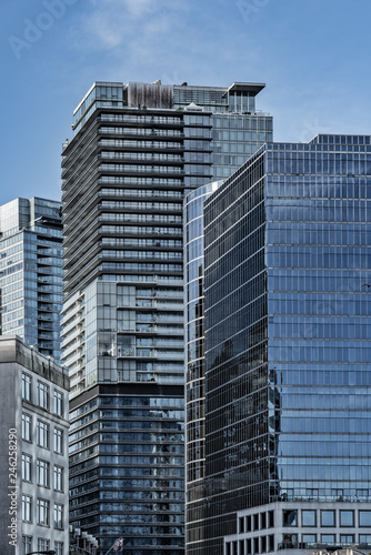 skyscrapers in downtown