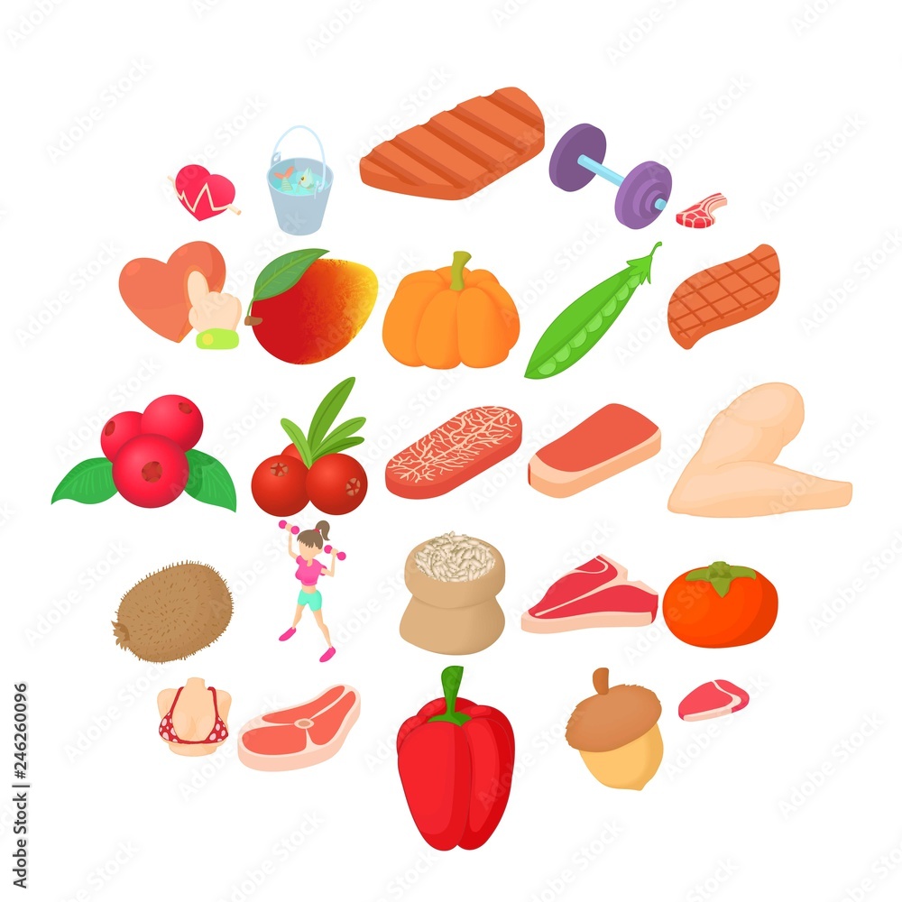 Power icons set. Cartoon set of 25 power vector icons for web isolated on white background Power icons set. Cartoon set of 25 power vector icons for web isolated on white background