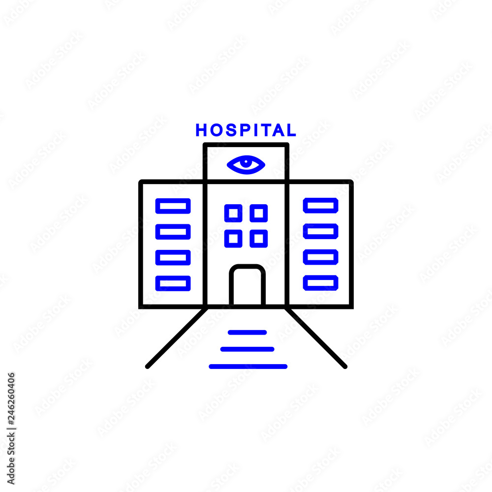 Hospital icon. Element of Medical icon for mobile concept and web apps. Detailed Hospital icon can be used for web and mobile Hospital icon. Element of Medical icon for mobile concept and web apps. Detailed Hospital icon can be used for web and mobile