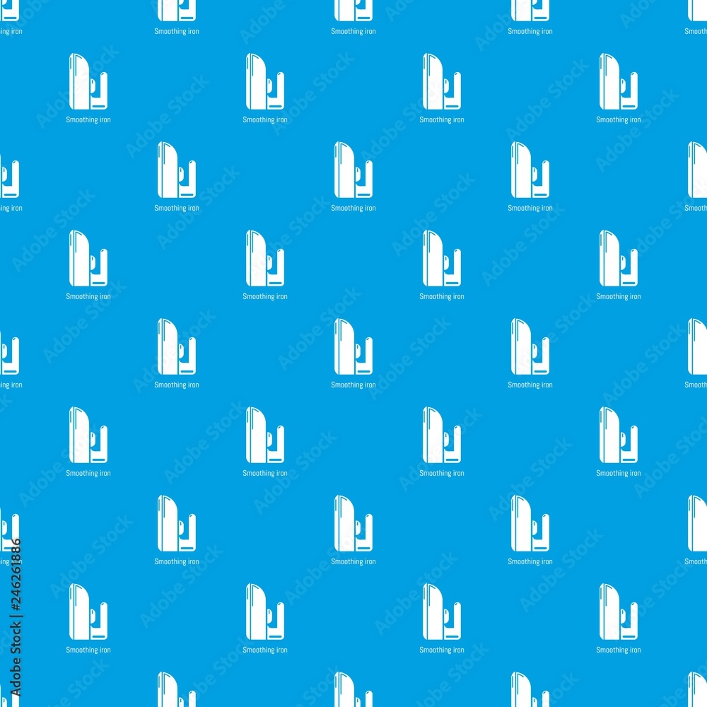 Iron pattern vector seamless blue repeat for any use