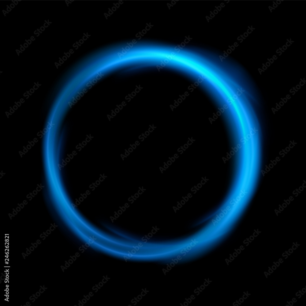 Round blue light twisted, Suitable for product advertising, product design, and other. Vector Illustration Round blue light twisted, Suitable for product advertising, product design, and other. Vector Illustration
