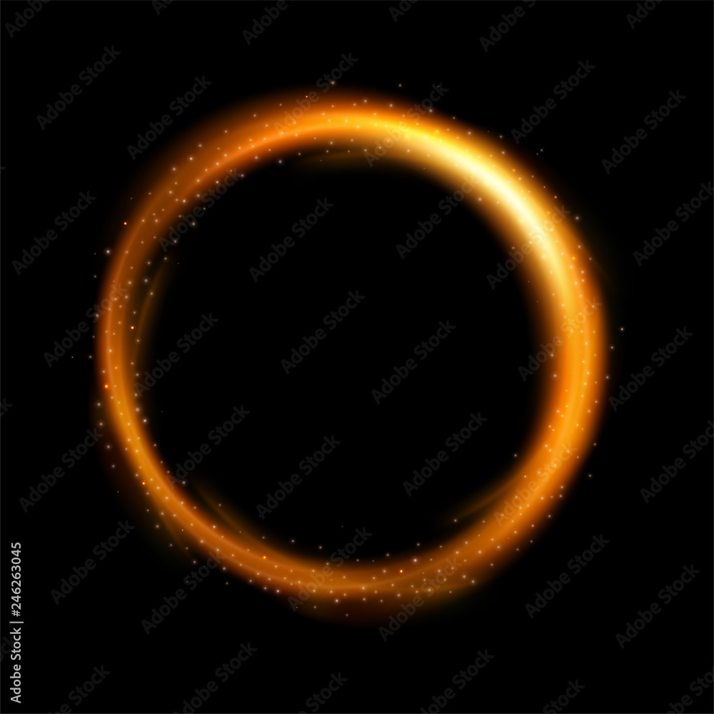 Round yellow light twisted, Suitable for product advertising, product design, and other. Vector Illustration Round yellow light twisted, Suitable for product advertising, product design, and other. Vector Illustration