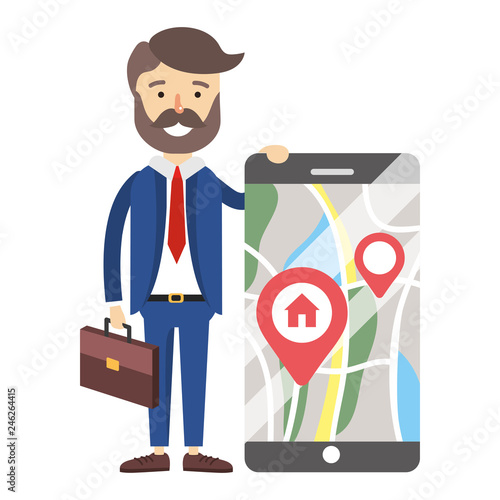 real state agent cartoon
