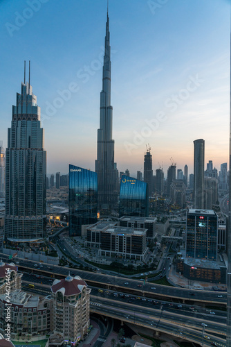 Dubai dowtown skyscrapers  United arabic emirates