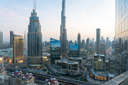 Dubai dowtown skyscrapers  United arabic emirates