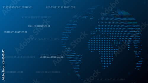 Erdball, Technologie, Punkte, Hintergrund, world map globe