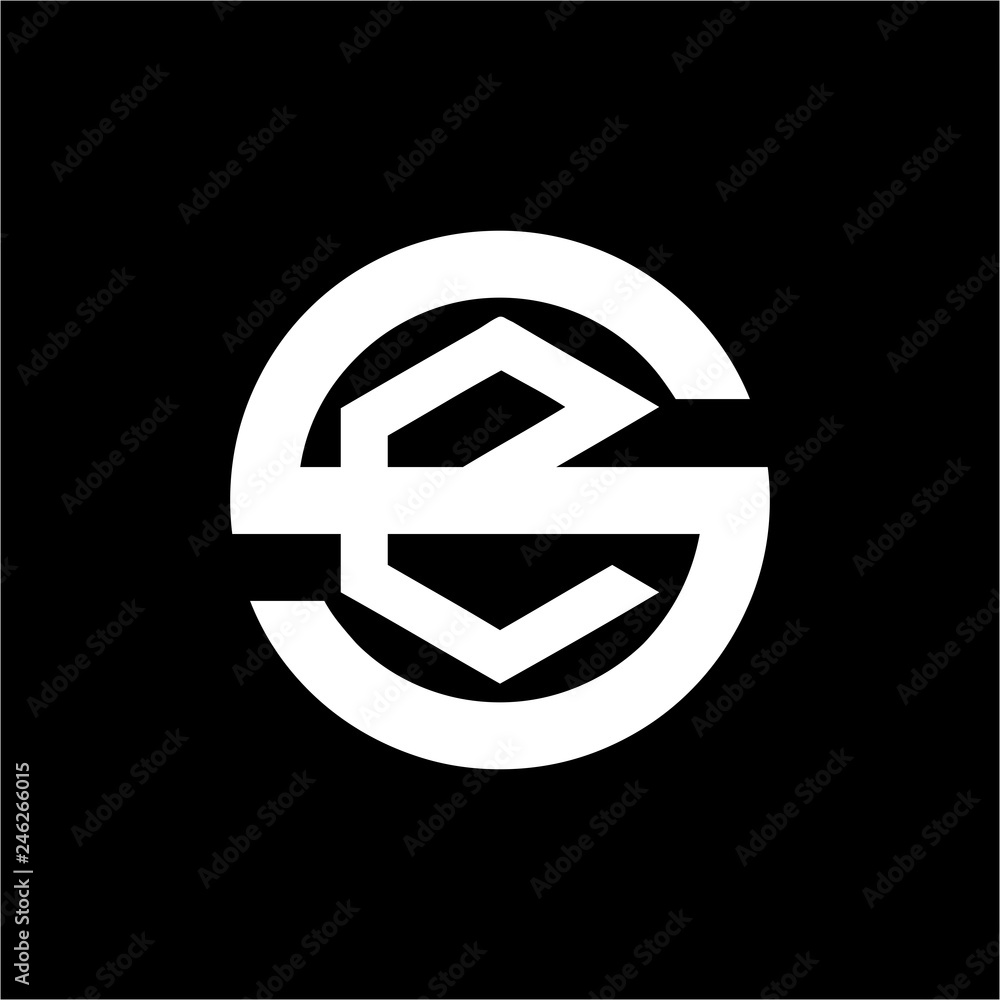 se, es, seg initials simple geometric company logo se, es, seg initials simple geometric company logo