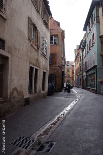 narrow street in old town © karlosmiller