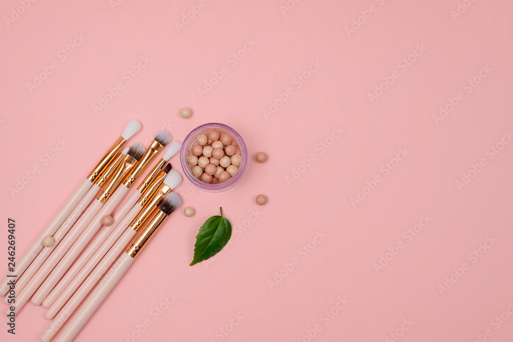 Cosmetics and makeup brushes Cosmetics and makeup brushes