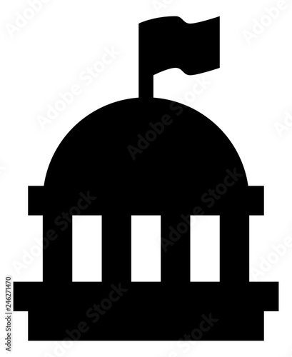 Capital Building Vector Icon