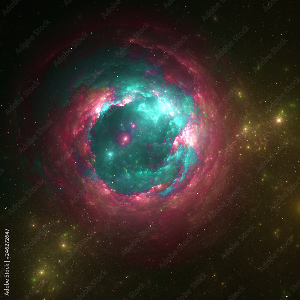 Obraz premium Abstract fractal background, computer-generated illustration.