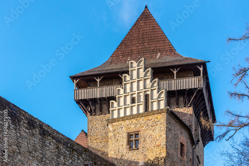 Lipnice nad Sazavou. Gothic style medieval castle, Czech Republic