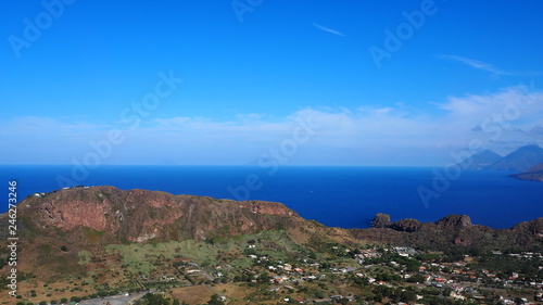 View from the top of Vulcano island, Aeolian Islands © REDB4