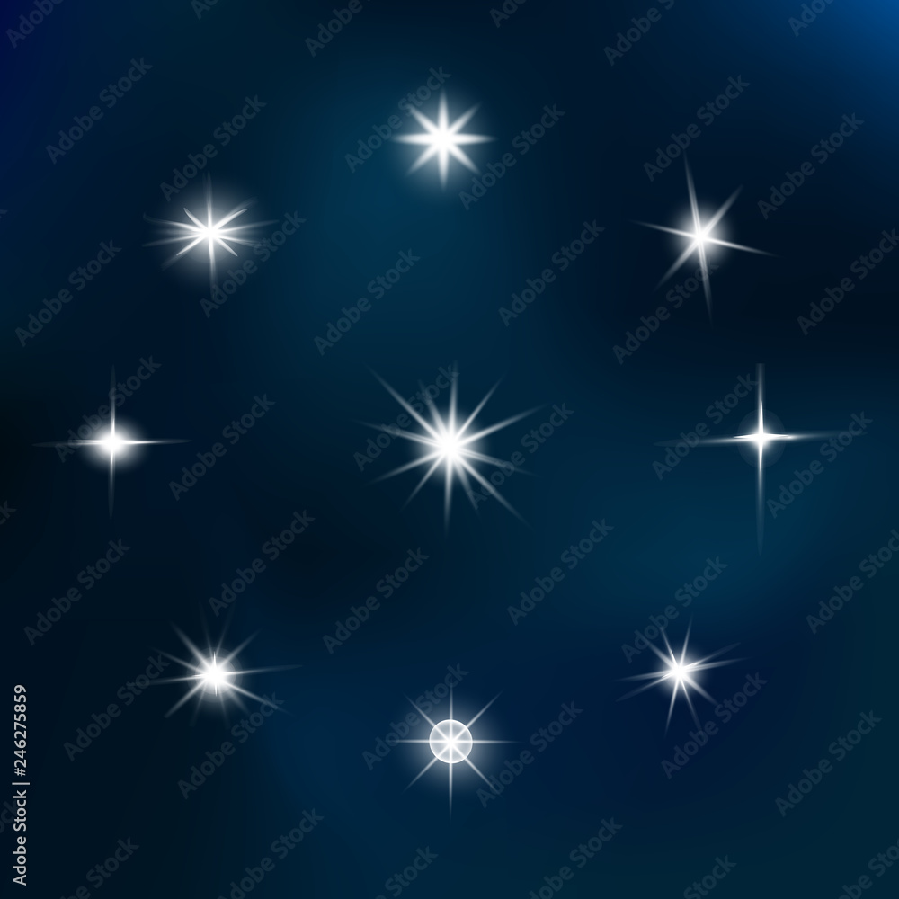 Lights sparkles isolated. Vector Lights sparkles isolated. Vector