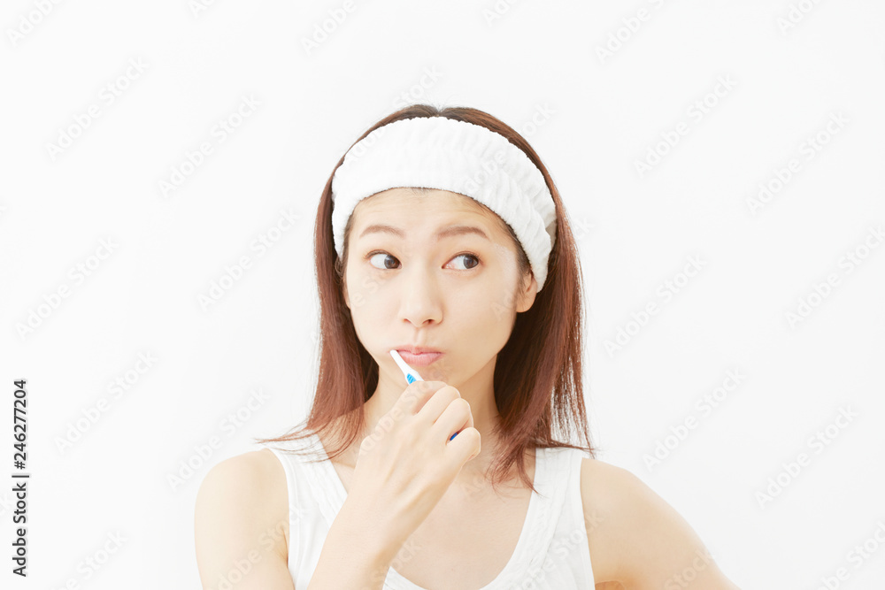 女性 歯磨き 女性 歯磨き