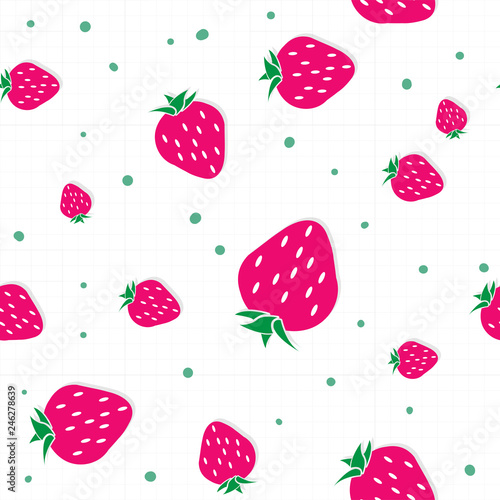 fruit pattern background graphic strawberry