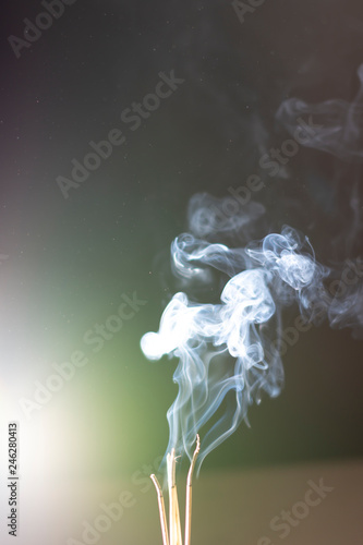 Smoke is colloidal. Particles of solid or liquid ... Smoke is also a component of exhaust emissions from internal combustion engines. Especially the diesel exhaust.