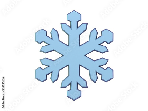 Weather icon SNOWFLAKE 3D