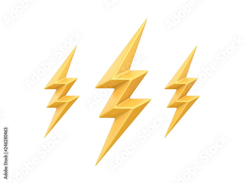 Weather icon LIGHTNING 3D