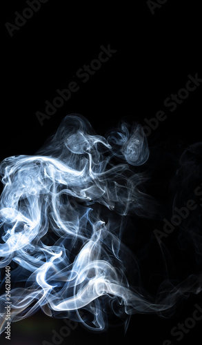 Smoke is colloidal. Particles of solid or liquid ... Smoke is also a component of exhaust emissions from internal combustion engines. Especially the diesel exhaust.