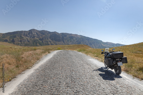 Motobike travel on road