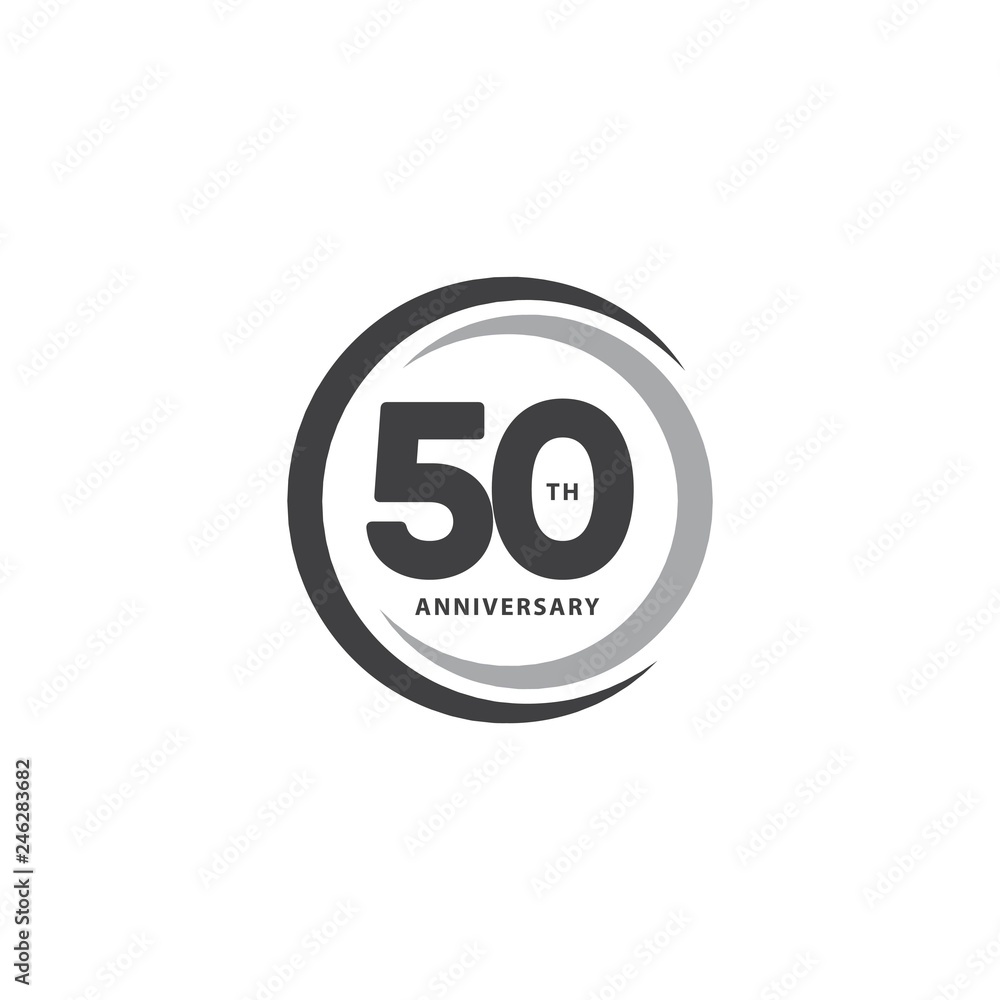 50 Year Anniversary Vector Template Design Illustration 50 Year Anniversary Vector Template Design Illustration