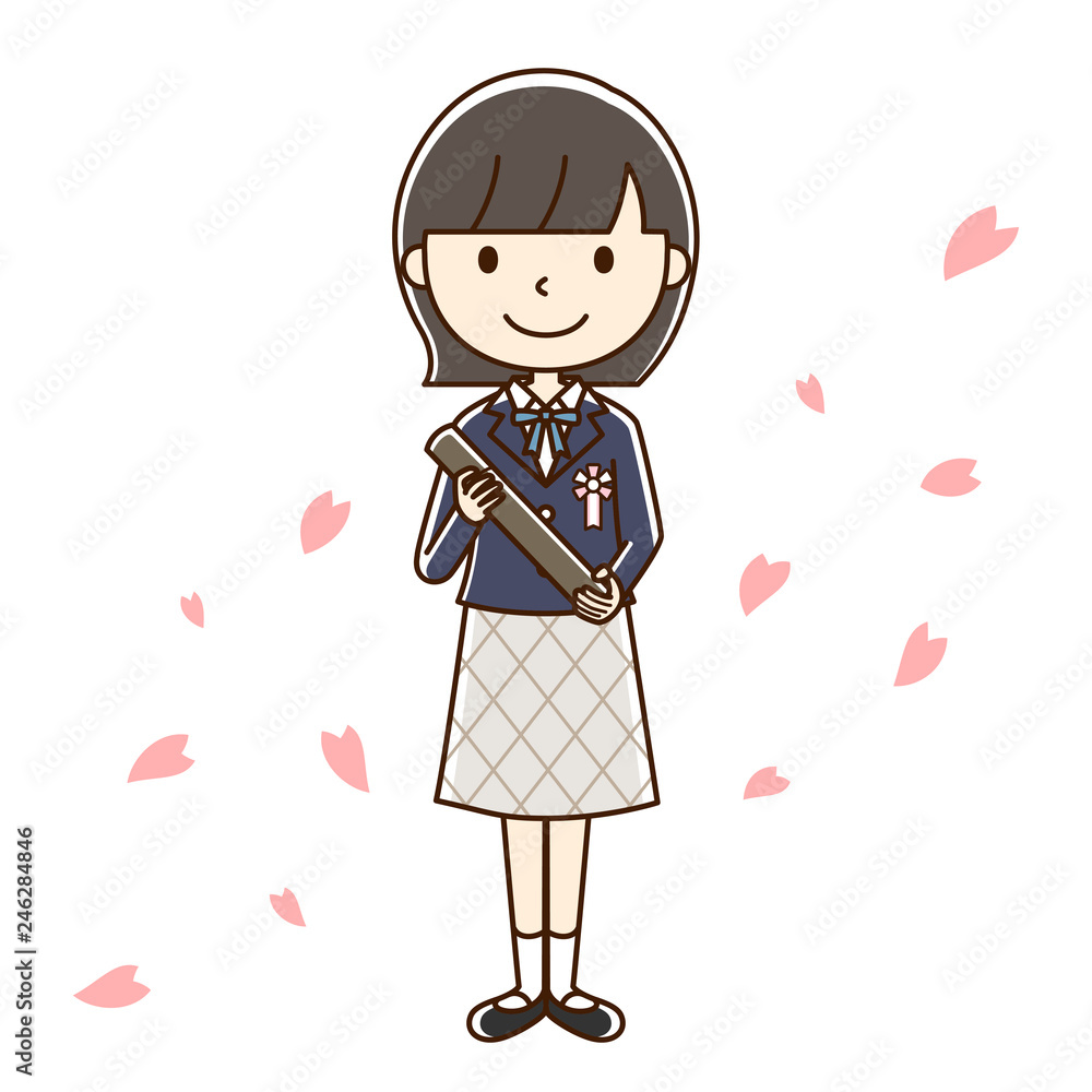 卒業生　女子学生