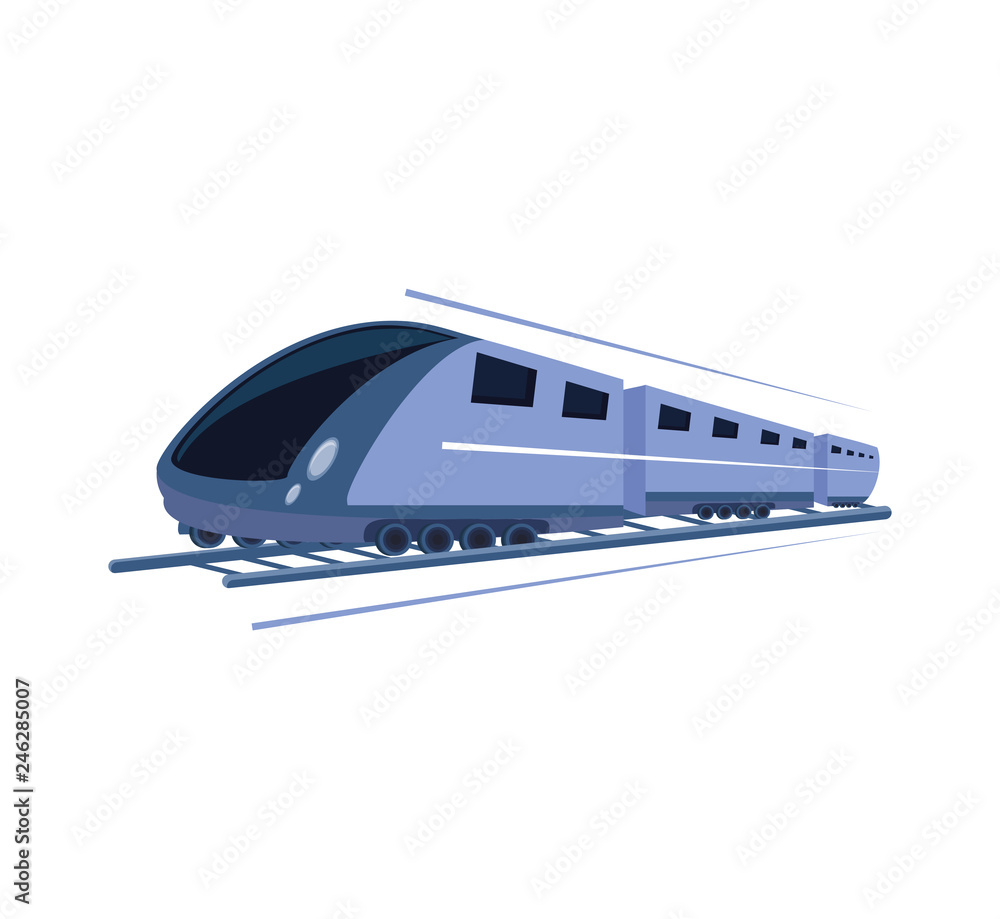 fast train isolated icon