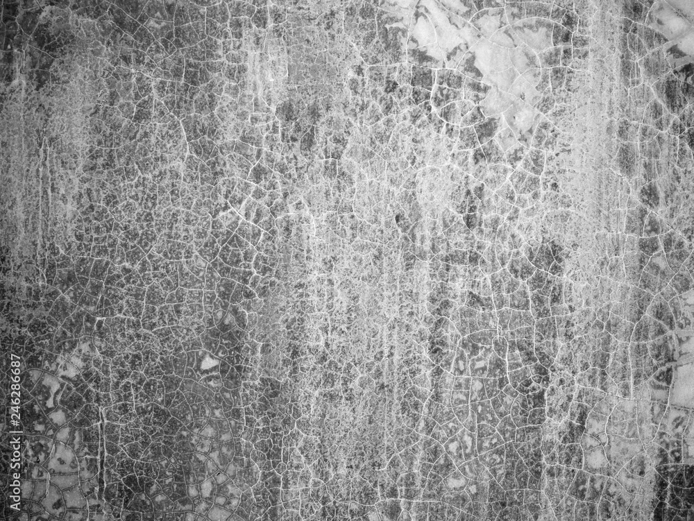 Fototapeta premium Dark Messy Dust Overlay Distress Background. Black And White Urban Vector Texture Template.