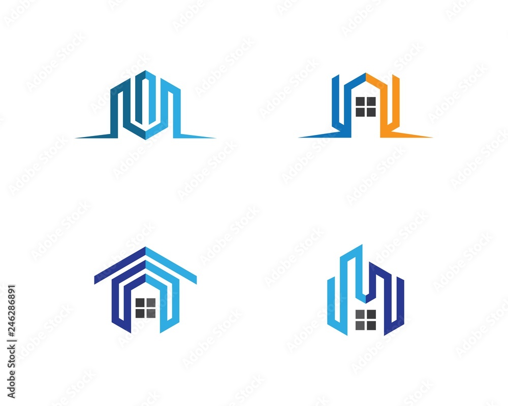 Real estate logo icon illustration Real estate logo icon illustration