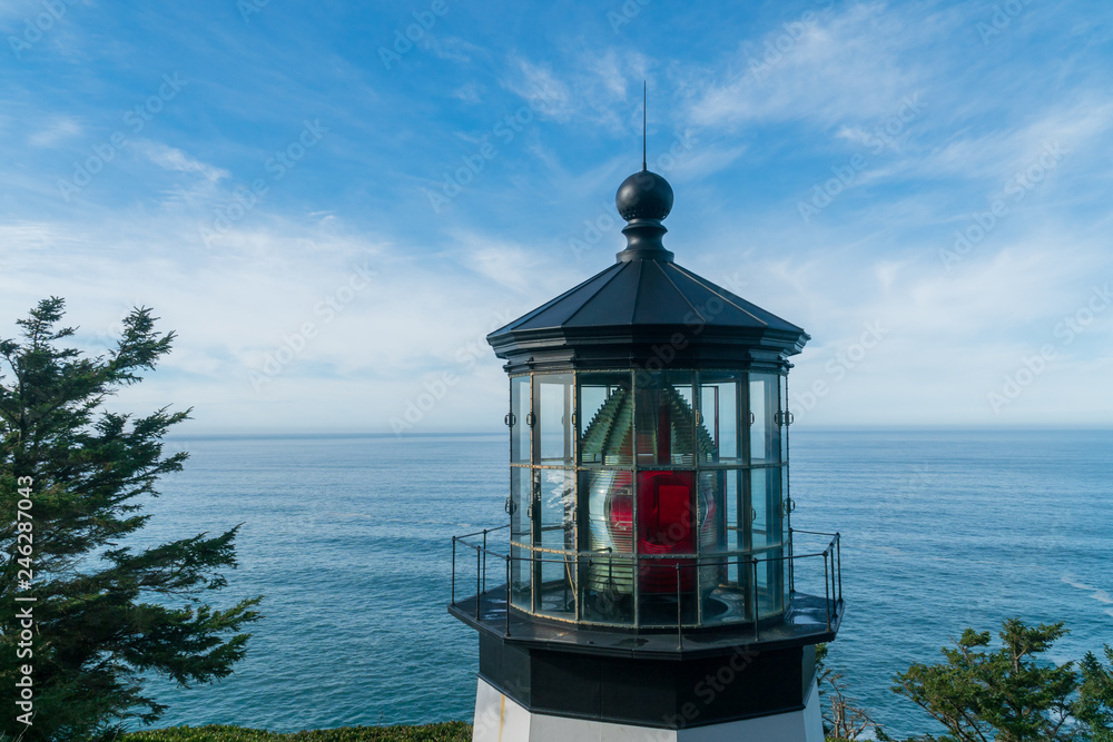 Cape Meres lighthouse near Tillamook Oregon