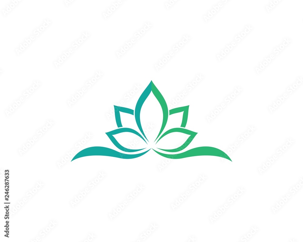 Beauty flower logo illustration Beauty flower logo illustration