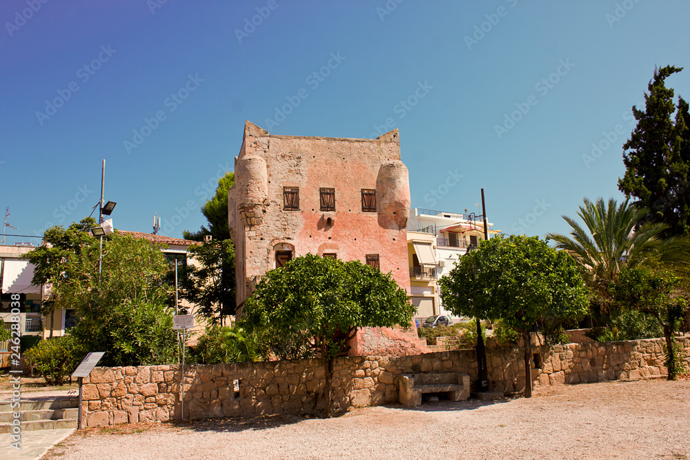 The Church of Panayitsa in the port of Aegina town, Aegina Island 