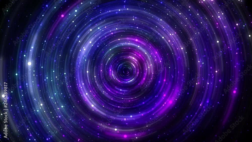 Star space neon tunnel illumination glow particles Star space neon tunnel illumination glow particles