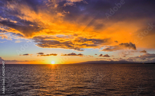 Golden Hawaiian Sunset