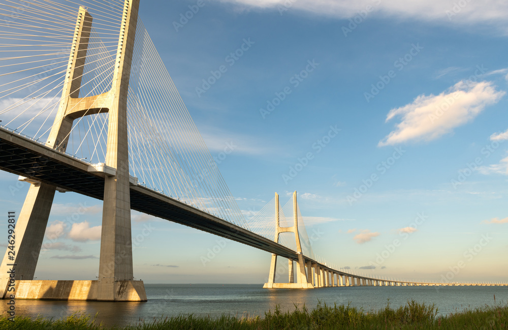 Fototapeta premium Vasco Da Gama Bridge in Lisbon