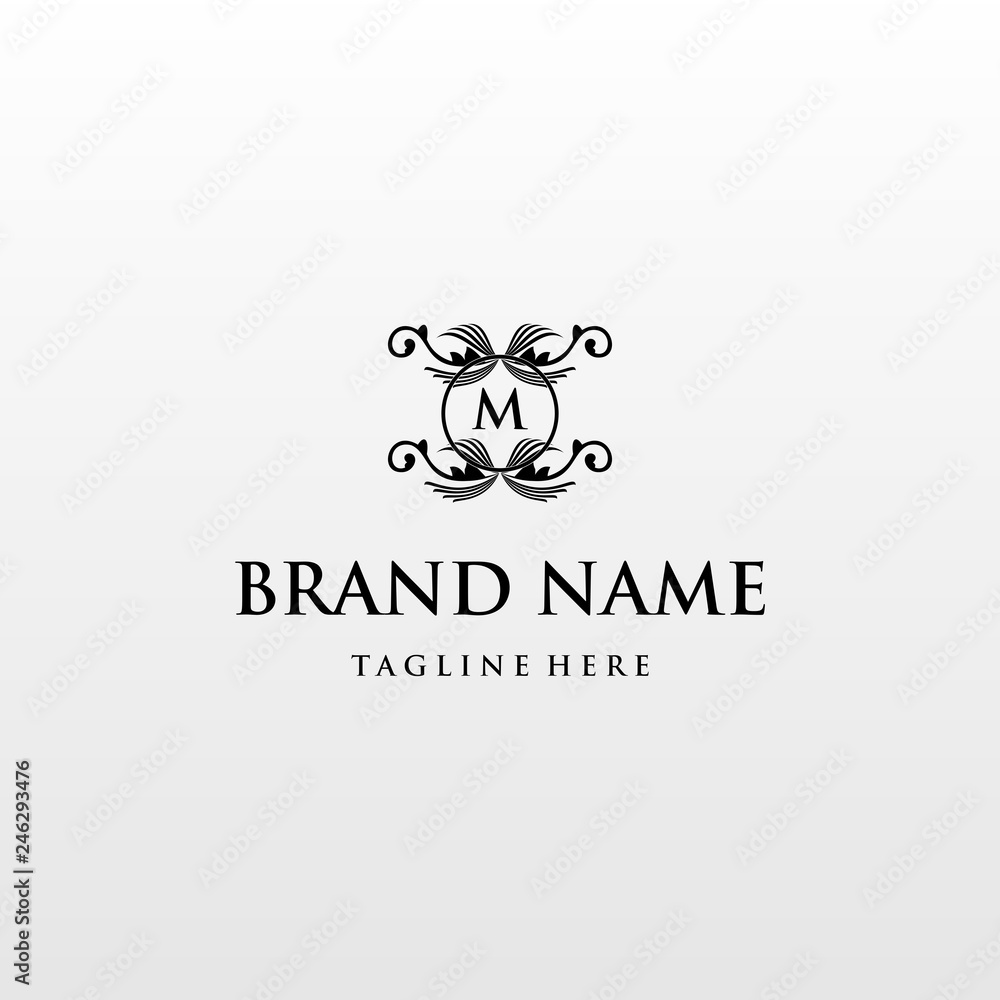 letter M luxury logo letter M luxury logo