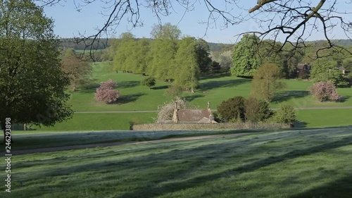 Edensor Village, Chatsworth House, Derbyshire, England, UK, Europe  photo