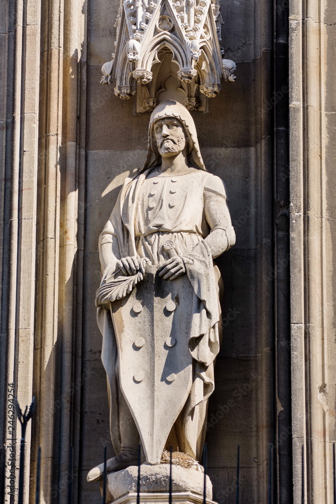 Obraz premium medieval statues ,cathedral in Cologne, Koln,Germany,2017