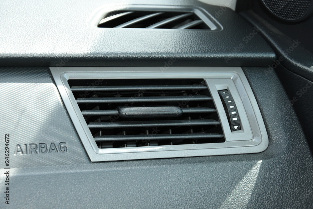Air conditioning in the new car Air conditioning in the new car
