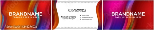 Modern creative and clean business card template, polygon background, flyer design, name card template. Corporate identity with abstract illustration. Vector company style for brandbook