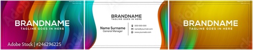 Modern creative and clean business card template, polygon background, flyer design, name card template. Corporate identity with abstract illustration. Vector company style for brandbook