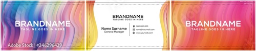 Modern creative and clean business card template, polygon background, flyer design, name card template. Corporate identity with abstract illustration. Vector company style for brandbook