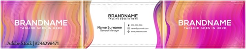 Modern creative and clean business card template, polygon background, flyer design, name card template. Corporate identity with abstract illustration. Vector company style for brandbook