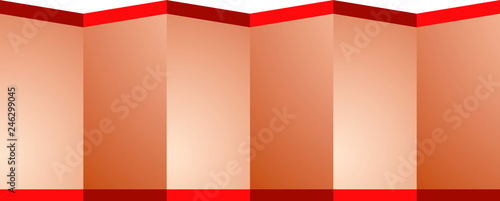 Copper folding screen