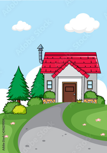 A simple house background