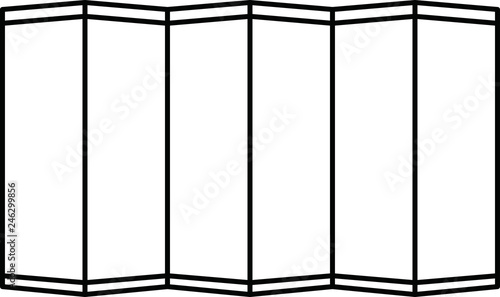 Folding screen outline