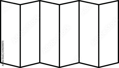 Folding screen outline