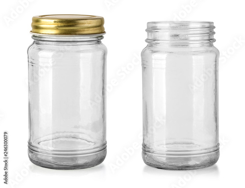 Obraz na plátně Empty glass jar isolated